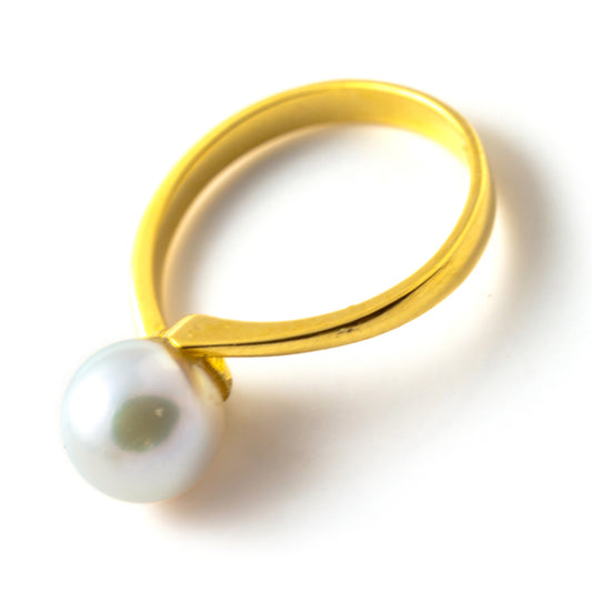 ANELLO ORO 18KT E PERLA GIAPPONESE